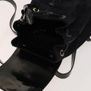 GUCCI Bamboo Backpack Canvas Black Silver 003 1998 0030 Auth 140163-20