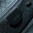 GUCCI Bamboo Backpack Canvas Black Silver 003 1998 0030 Auth 140163-21