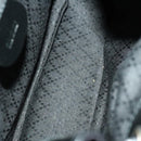 GUCCI Bamboo Backpack Canvas Black Silver 003 1998 0030 Auth 140163-11