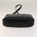 GUCCI Bamboo Shoulder Bag Leather 2way Black Gold 001 3444 1577 Auth 140164-5