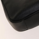 GUCCI Bamboo Shoulder Bag Leather 2way Black Gold 001 3444 1577 Auth 140164-17