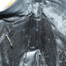 GUCCI Bamboo Shoulder Bag Leather 2way Black Gold 001 3444 1577 Auth 140164-20