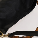 GUCCI Bamboo Shoulder Bag Leather 2way Black Gold 001 3444 1577 Auth 140164-6