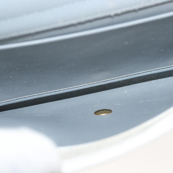 Christian Dior Honeycomb Canvas Chain Shoulder Bag PVC White Gold Auth 140166