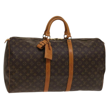 LOUIS VUITTON Monogram Keepall 55 Boston Bag M41424 LV Auth 140173