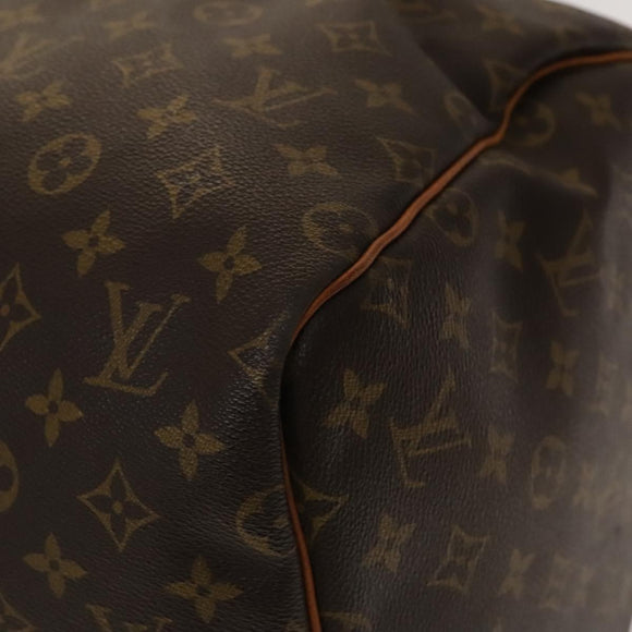 LOUIS VUITTON Monogram Keepall 55 Boston Bag M41424 LV Auth 140173