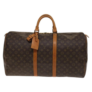 LOUIS VUITTON Monogram Keepall 55 Boston Bag M41424 LV Auth 140173 - 0