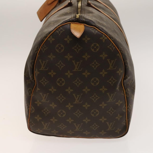 LOUIS VUITTON Monogram Keepall 55 Boston Bag M41424 LV Auth 140173
