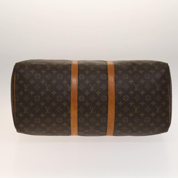 LOUIS VUITTON Monogram Keepall 55 Boston Bag M41424 LV Auth 140173