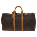 LOUIS VUITTON Monogram Keepall 55 Boston Bag M41424 LV Auth 140174-13