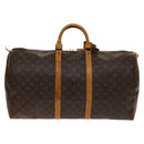 LOUIS VUITTON Monogram Keepall 55 Boston Bag M41424 LV Auth 140174-2