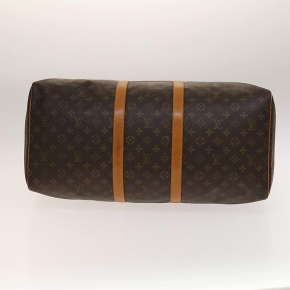LOUIS VUITTON Monogram Keepall 55 Boston Bag M41424 LV Auth 140174