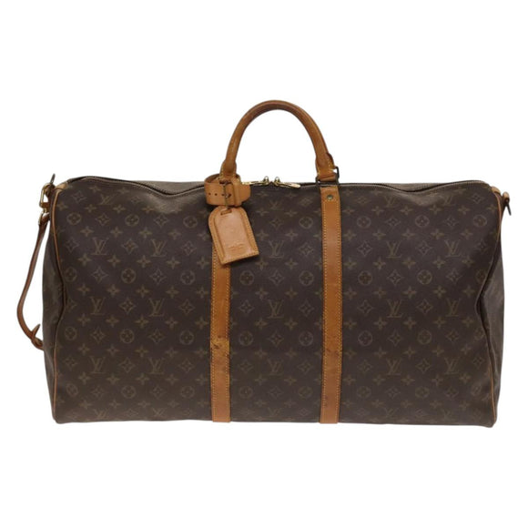 LOUIS VUITTON Monogram Keepall Bandouliere 60 Boston Bag M41412 LV Auth 140175