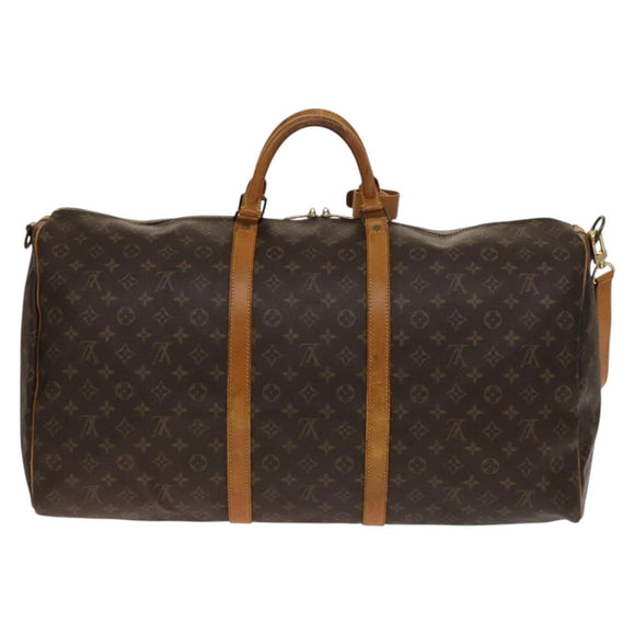 LOUIS VUITTON Monogram Keepall Bandouliere 60 Boston Bag M41412 LV Auth 140175