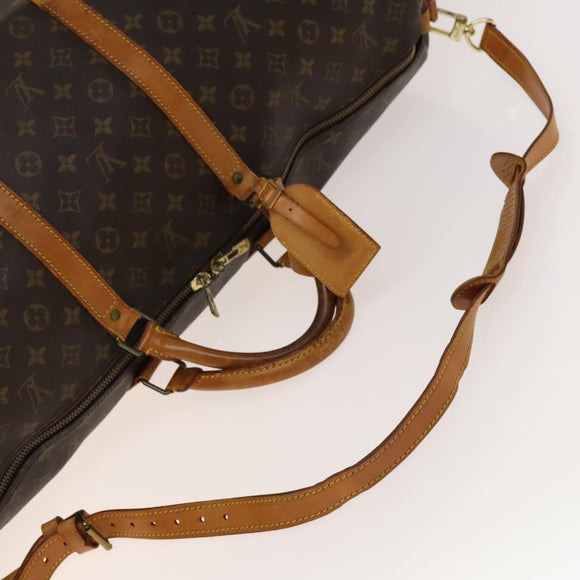 LOUIS VUITTON Monogram Keepall Bandouliere 60 Boston Bag M41412 LV Auth 140175