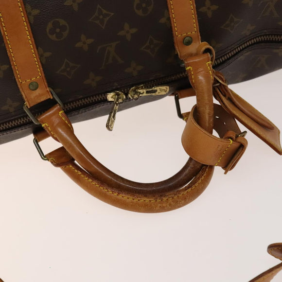 LOUIS VUITTON Monogram Keepall Bandouliere 60 Boston Bag M41412 LV Auth 140175