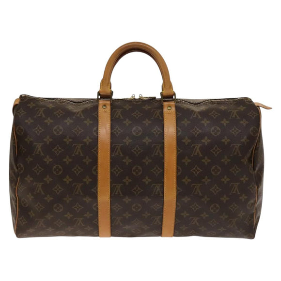 LOUIS VUITTON Monogram Keepall 50 Boston Bag M41426 LV Auth 140177