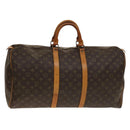LOUIS VUITTON Monogram Keepall 55 Boston Bag M41424 LV Auth 140178-1
