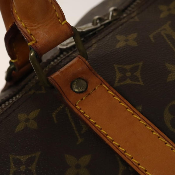 LOUIS VUITTON Monogram Keepall 55 Boston Bag M41424 LV Auth 140178