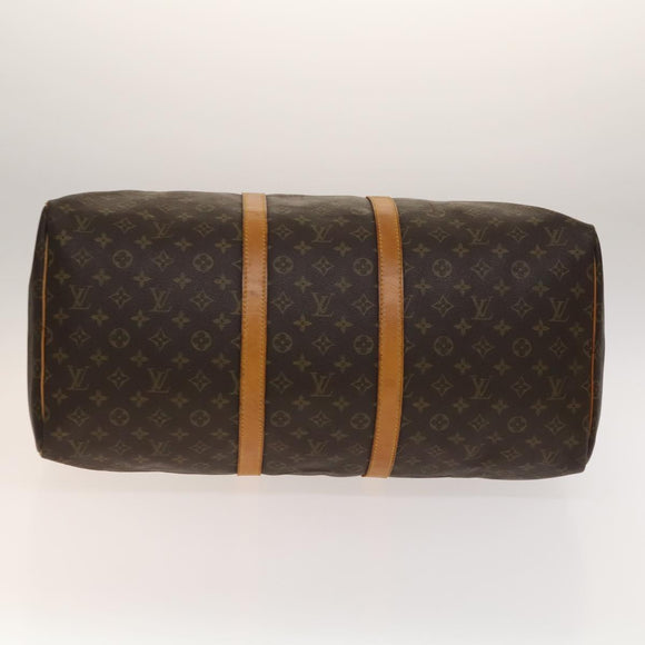 LOUIS VUITTON Monogram Keepall 55 Boston Bag M41424 LV Auth 140178