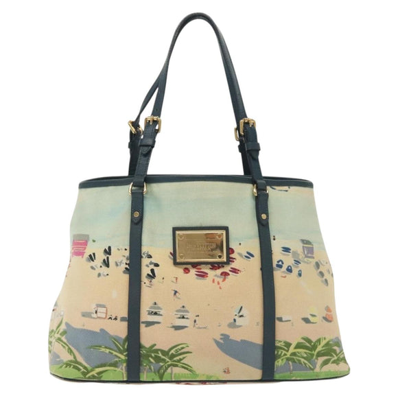 LOUIS VUITTON Eyeall Escal Cabas PM Tote Bag Blue M93769 LV Auth 140179