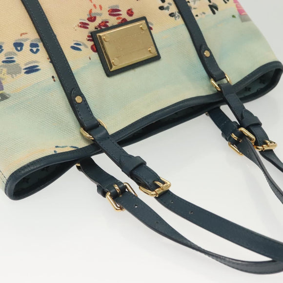 LOUIS VUITTON Eyeall Escal Cabas PM Tote Bag Blue M93769 LV Auth 140179