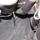 BURBERRY Nova Check Shoulder Bag PVC 2way Beige Gold Auth 140180-19