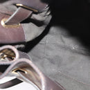 BURBERRY Nova Check Shoulder Bag PVC 2way Beige Gold Auth 140180-20