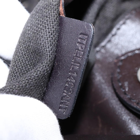 BURBERRY Nova Check Shoulder Bag PVC 2way Beige Gold Auth 140180