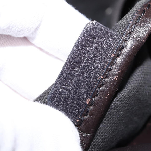 BURBERRY Nova Check Shoulder Bag PVC 2way Beige Gold Auth 140180