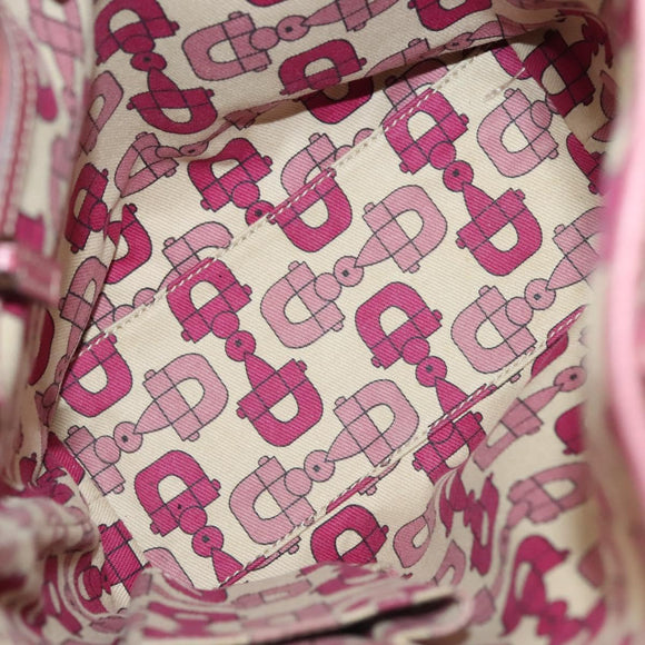 GUCCI GG Canvas Sherry Line Tote Bag Beige Gold Auth 140181