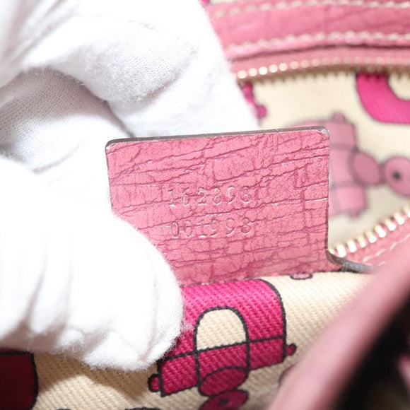 GUCCI GG Canvas Sherry Line Tote Bag Beige Gold Auth 140181