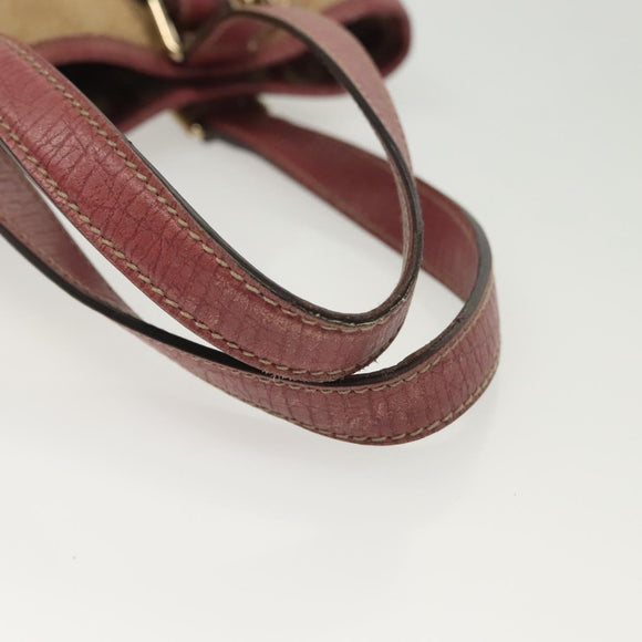 GUCCI GG Canvas Sherry Line Tote Bag Beige Gold Auth 140181