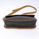 Christian Dior Honeycomb Canvas Shoulder Bag PVC Black Gold Auth 140185-9