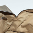 Salvatore Ferragamo Gancini Hand Bag Leather Khaki Silver Auth 140186-19