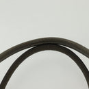 Salvatore Ferragamo Gancini Hand Bag Leather Khaki Silver Auth 140186-8