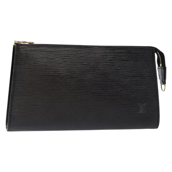 LOUIS VUITTON Epi Pochette Accessoires Accessory Pouch Black M52982 Auth 140188