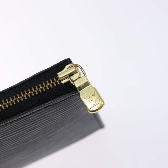LOUIS VUITTON Epi Pochette Accessoires Accessory Pouch Black M52982 Auth 140188