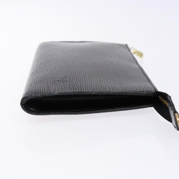 LOUIS VUITTON Epi Pochette Accessoires Accessory Pouch Black M52982 Auth 140188