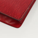 LOUIS VUITTON Epi Montaigne 23 Clutch Bag Red M52667 LV Auth 140189-15