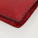 LOUIS VUITTON Epi Montaigne 23 Clutch Bag Red M52667 LV Auth 140189-16