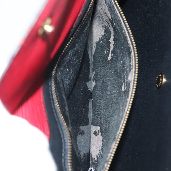 LOUIS VUITTON Epi Montaigne 23 Clutch Bag Red M52667 LV Auth 140189