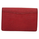 LOUIS VUITTON Epi Montaigne 23 Clutch Bag Red M52667 LV Auth 140189-2