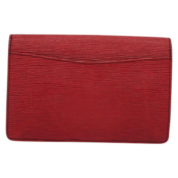 LOUIS VUITTON Epi Montaigne 23 Clutch Bag Red M52667 LV Auth 140189 - 0