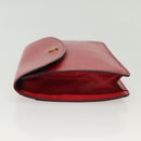 LOUIS VUITTON Epi Montaigne 23 Clutch Bag Red M52667 LV Auth 140189-4
