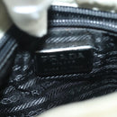 PRADA Shoulder Bag Nylon Ivory Silver Auth 140192-18