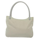 PRADA Shoulder Bag Nylon Ivory Silver Auth 140192-13