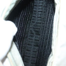 PRADA Shoulder Bag Nylon Ivory Silver Auth 140192-21