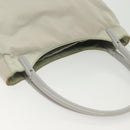 PRADA Shoulder Bag Nylon Ivory Silver Auth 140192-7
