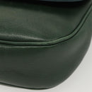 LOEWE Velazquez Hand Bag Leather Green Gold Auth 140193-14